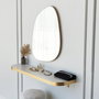 Hanah Home Soho Espejo Dorado 58x75 cm para Salón, Dormitorio o Baño
